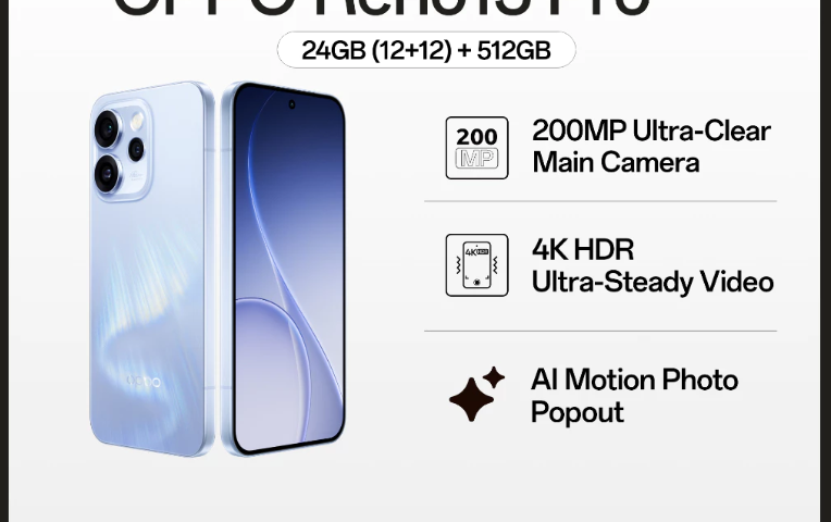 OPPO Reno15 Pro 5G | 200MP Ultra-Clear Main Camera | AI Motion Photo Popout