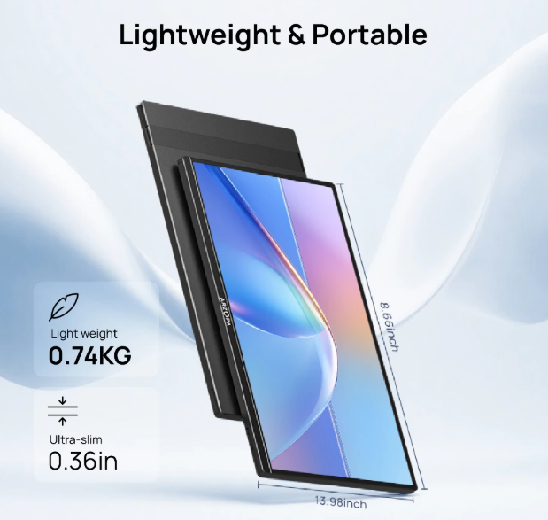 ARZOPA Portable Monitor A1- 15.6 FHD 1080P Ultra-Slim Portable Laptop Monitor with Kickstand